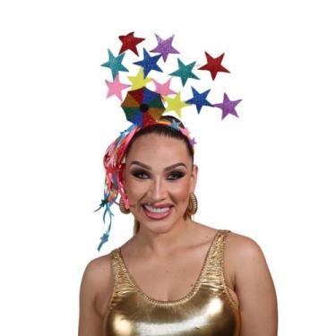 Imagem de Tiara de Estrela para o Carnaval Feito a Mão Festa Fantasia - Boo Fant