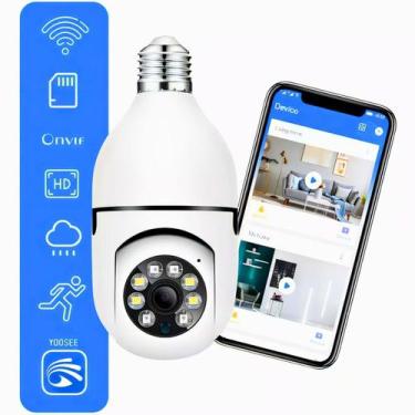 Imagem de Camera Lampada Ip Segurança Wifi Panoramica Rastreio Espia - Ravilar