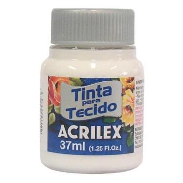 Imagem de Tinta para Tecido Fosca Acrilex 37ml Cores Frias - 04140, BRANCO - 519