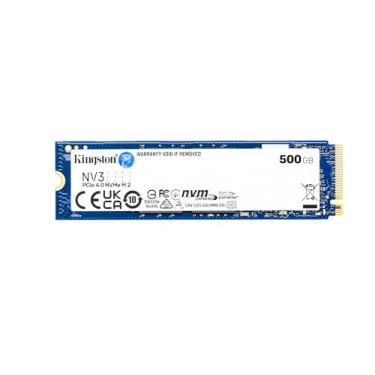 Imagem de SSD Kingston NV3 500GB M.2 2280 NVMe Gen4, Rápido e Compacto para Upgrade de PC ou Notebook – SNV3S/500G