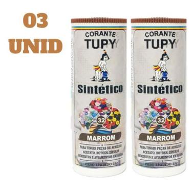 Imagem de Kit 03 Corante Tupy Sintético P/ Tingir Botões , Zípe, Acetato, Acríli