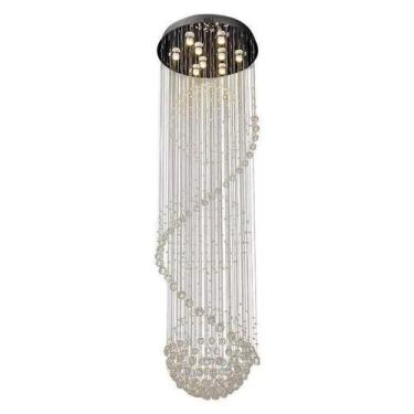 Imagem de Lustre Cristal Esferas Luxo D60xH180CM - Smart Norte