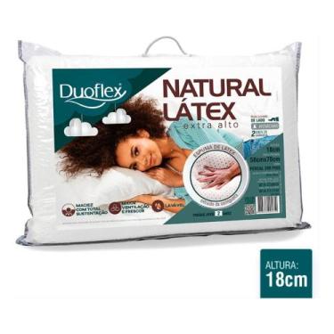 Imagem de Travesseiro Natural Latex Extra Alto  50x70x18 cm Duoflex