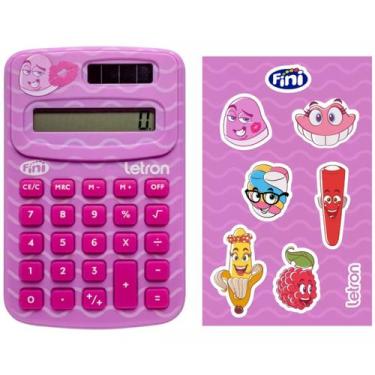 Imagem de Calculadora fini beijinho energia solar e adesivos - letron