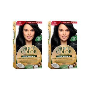 Imagem de Coloraçao Soft Color 20 Preto - Kit C/2Un
