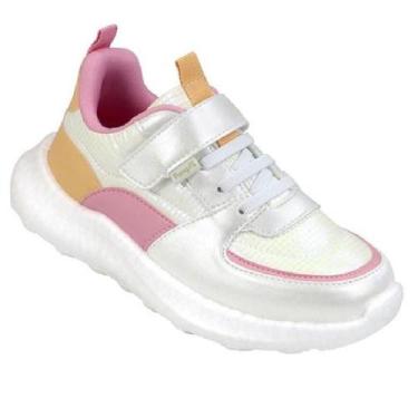 Imagem de Tenis pampili bubble ref 746.018 menina, 34, Branco, Rosa