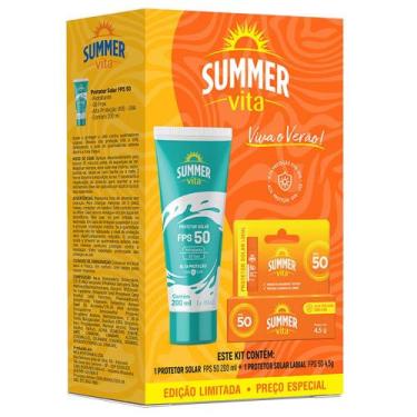 Imagem de Kit Protetor Solar Summer FPS 50 + Protetor Labial - NAO INFORMADO