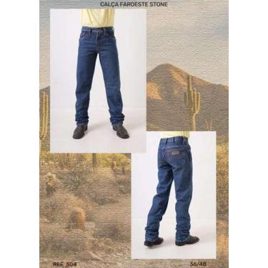 Imagem de Calça Jeans Nelore Country Masculina Faroeste, 46, Stone