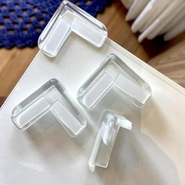 Imagem de Kit c/20 Protetor de Quina Canto Cantoneira Silicone Proteção Bebê - RIKABUNI