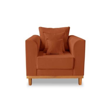 Imagem de Poltrona Viena Beny Suede Terracota