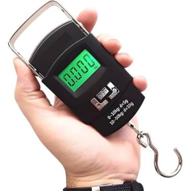 Imagem de Balança Portátil Digital de Precisão 50kg para Pesca, Despacho, Mala C