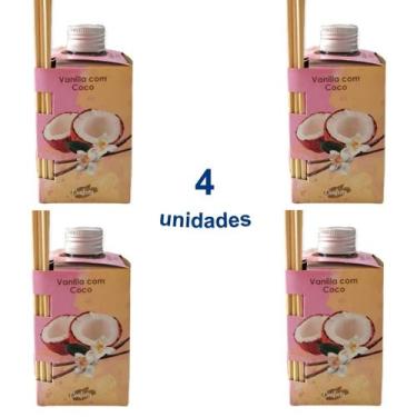 Imagem de Kit 4 Aromatizador de Ambiente 280ml Luz Aromas Difusor de Varetas - E