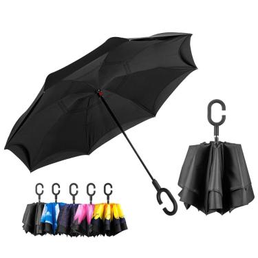 Imagem de Guarda-chuva lanbrella No Drip de dupla camada, preto invertido