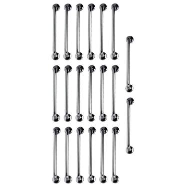 Imagem de Barra de Apoio Inox  40cm Kit 20 Unidades Idoso Gestante Cadeirante Banheiro Box Casa Suporte Corrimao Escada Acessibilidade