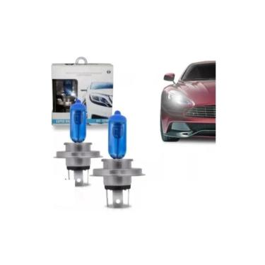 Imagem de Par Lâmpada Super Branca H4 8500K Tipo Xenon 12V 55W Techone