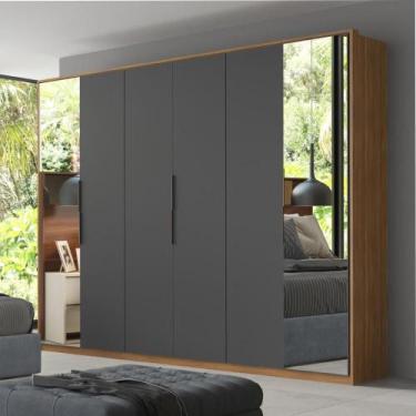 Imagem de Guarda Roupa Casal 6 Portas Com Espelho e 6 Gavetas Equador - Demóbile
