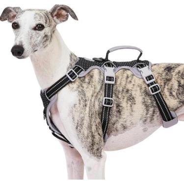 Imagem de Arnês para cães Huntboo Escape Proof Refletivo Preto Médio