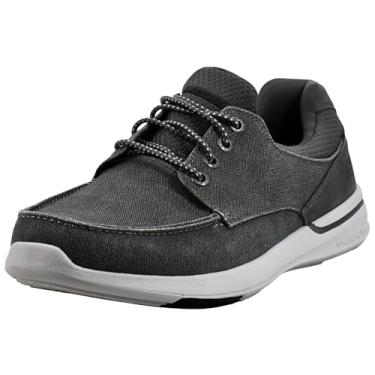 Imagem de Skechers Mocassins masculinos de ajuste relaxado, Cinza, 41