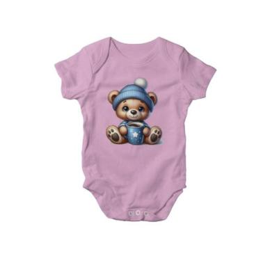 Imagem de Body Criança Com Designer Urso Pelúcia Com Touca Coffe - Lobo Sete, Ro