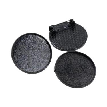 Imagem de Broche de Bronze Banhado a Prata - Estilo Folhas - 5 Peças com Base pa