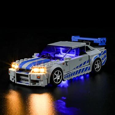 Imagem de BRIKSMAX Led Lighting Kit for LEGO-76917 2 Fast 2 Furious Nissan Skyline GT-R (R34) - Compatible with Lego Building Blocks Model- Not Include Lego Set