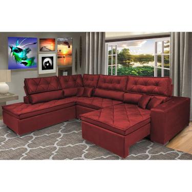 Imagem de Sofá de Canto Esq 3,40x2,36m Retrátil Cama inBox Platinum.