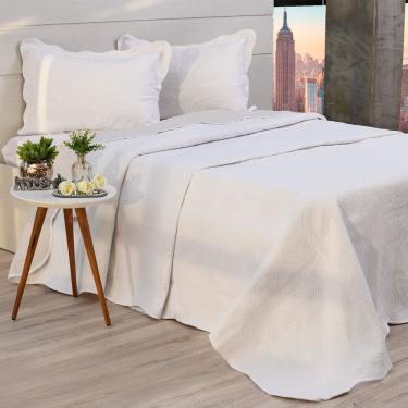 Imagem de Kit Cobre Leito Casal Lottus Tecido Aveludado Matelassê Ultrassônico