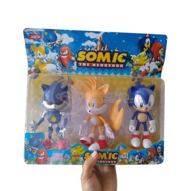 Imagem de Kit 3 Bonecos Metal, Tails, Sonic 16Cm Videogame 3