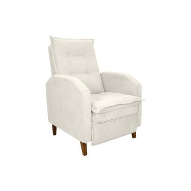 Imagem de Poltrona Papai Reclinável Sala Mx 65 Yaris Buclê Bege Matrix Original