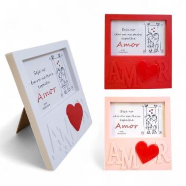 Imagem de Kit 3 Porta Retrato 10x15 Horizontal Dia dos Namorados Amor - Y888, So