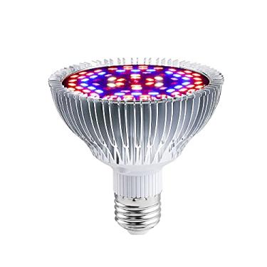 Imagem de ALQFFHL Lâmpada De Cultivo E26 E27 50W, Led Para Plantas Espectro Completo Com Uv E Iv Ambientes Internos, Vegetais, Flores, Jardim, Estufa Suculentas, Economia Energia, Durável, 78 Leds (Luz Vermel