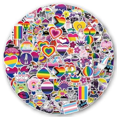 Imagem de ZouAimiao Adesivos LGBT de 200 peças, adesivos e decalques LGBTQ Rainbow Love, garrafa de água para laptop Transman para Hydro Flask, carro, planejador, skate, crianças, crianças, adultos, adesivos de