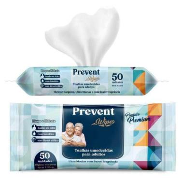 Imagem de Toalha Lenço Umedecido Geriátrica Descartável Adulto Unissex Prevent P