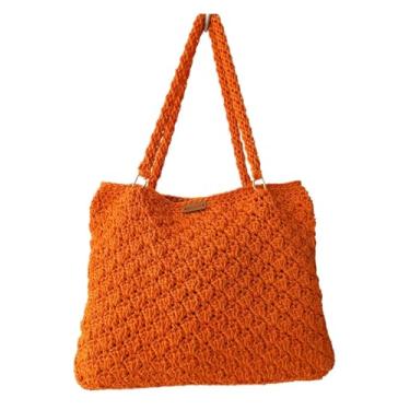 Imagem de Bolsa de Crochê Fio Náutico Cerâmica, Laranja