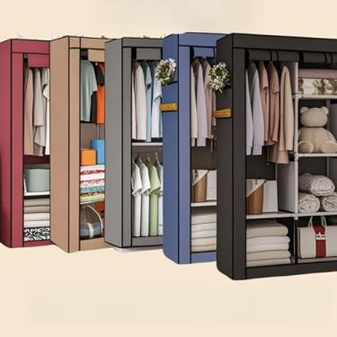 Imagem de Guarda Roupa Dobrável Organizador De Roupas Armário Grande(ALEATORIO,CASAL DUPLO)