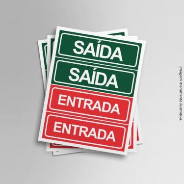 Imagem de Adesivo Saída e Entrada - PRESENTE-BRINDE