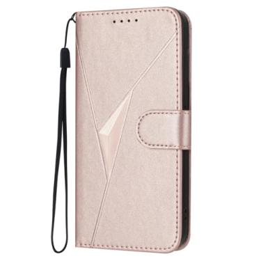 Imagem de FWYANZH Capa carteira para Xiaomi 15 Ultra/15 Pro/15, fecho magnético, capa de couro dobrável, suporte dobrável, proteção à prova de choque, capa interna de TPU, rosa, 15 Pro