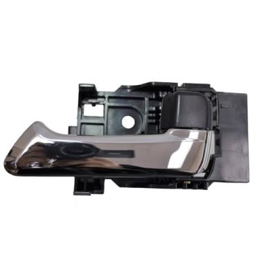 Imagem de PT Auto Warehouse GM-2561MA-RH - Maçaneta interna interna interna da porta, maçaneta cromada com carcaça/maçaneta preta - lado direito do passageiro