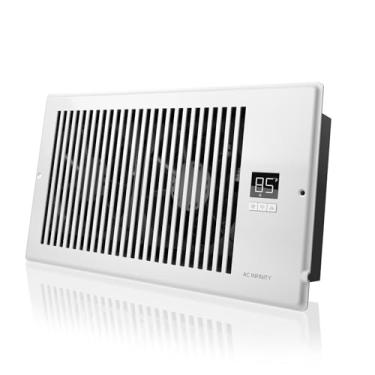 Imagem de AC Infinity AIRTAP T6, Ventilador de reforço de registro silencioso com controle de termostato Ventilação CA de resfriamento de aquecimento. Serve para orifícios de registro de 15 x 30 cm.