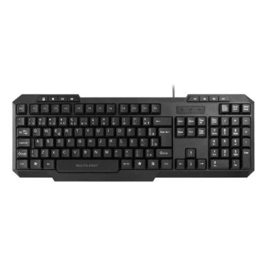 Imagem de Teclado Multimidia Slim Preto Usb Multilaser Tc206 Resistente a Água, 