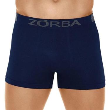 Imagem de Cueca Boxer Zorba Microfibra Extreme Sport Sem Costura 836, G, Marinho