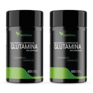 Imagem de Kit 2x L-Glutamina 600mg 60 Cápsulas Tuttiflora