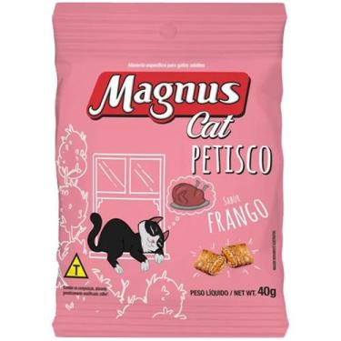 Imagem de Petisco para Gatos Magnus Cat Petiscos sabor Frango 40g Snacks Pastelz