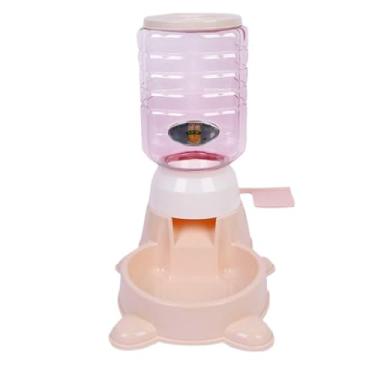 Imagem de Alimentador para animais de estimação Tipo Push Alimentador automático de quebra-cabeça Bebedor para animais(Creme de Damasco)