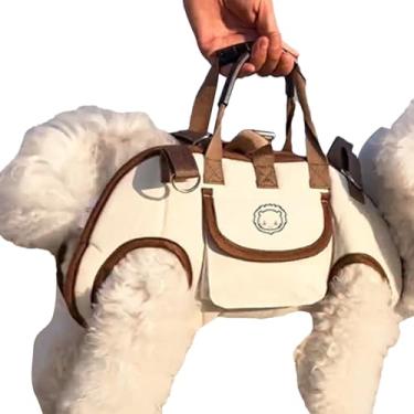 Imagem de Rrlihjgu Mochila Para Animais | Canguru Portátil Para Cachorros Com Saca De Petiscos,Bolsa Portátil Ajustável Para Passeio Com Pet Para Uso Diário, Campismo, Transporte Em Carro, Caminhada, Bicicleta,