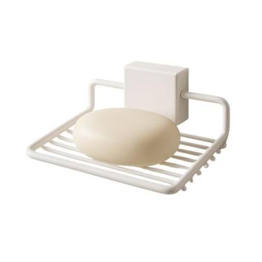 Imagem de saboneteira de parede box com adesivo 3m e parafuso porta sabonete com