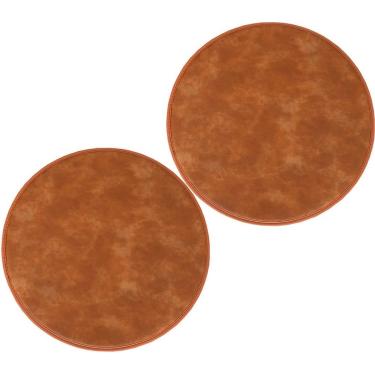 Imagem de Almofada De Cadeira De Couro Redonda Almofadas De Banco Impermeáveis 2/4 Pacotes Almofada De Assento Antiderrapante Almofadas De Cadeira De Cozinha De Jantar, Cayenne Yellow, 40cm*2packs
