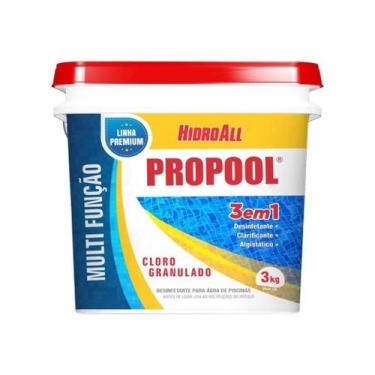 Imagem de Balde Cloro Granulado Propool 3 Em 1 3KG - HidroAll