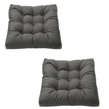 Imagem de Kit 2 Futon 40x40 Baixo Assento Almofada Colorida Shelter(Cinza)