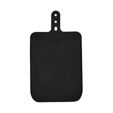 Imagem de Whattiho Bolsa de armazenamento de sucção de silicone – organizador de grande capacidade com 15 xícaras e alça de pressão para espelho, azulejo, mesa (preto)